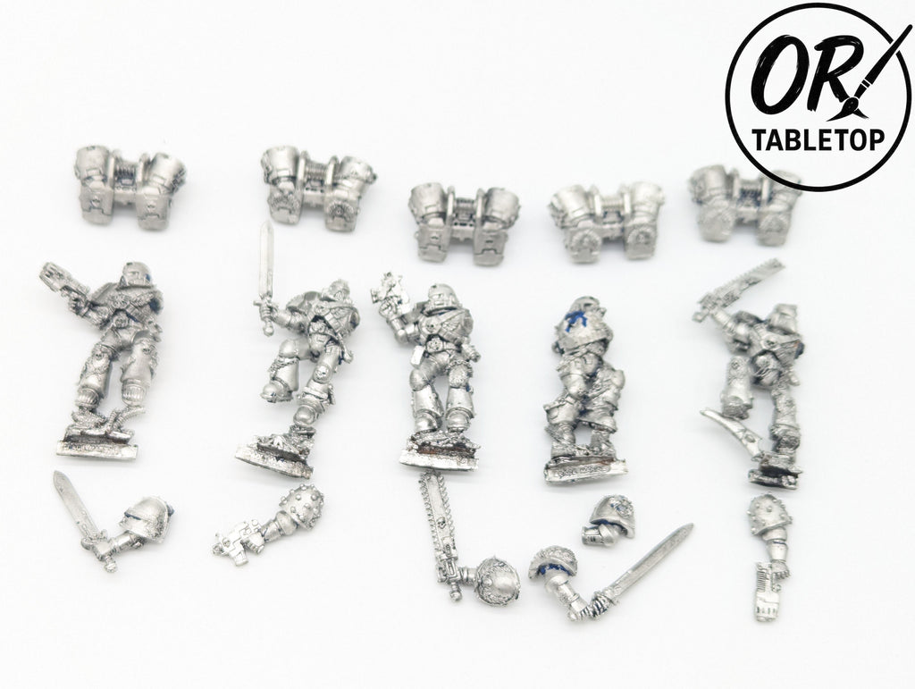 5 Vanguard Veterans mit Jumppacks, *Metall*, Space Marines, Warhammer 40K