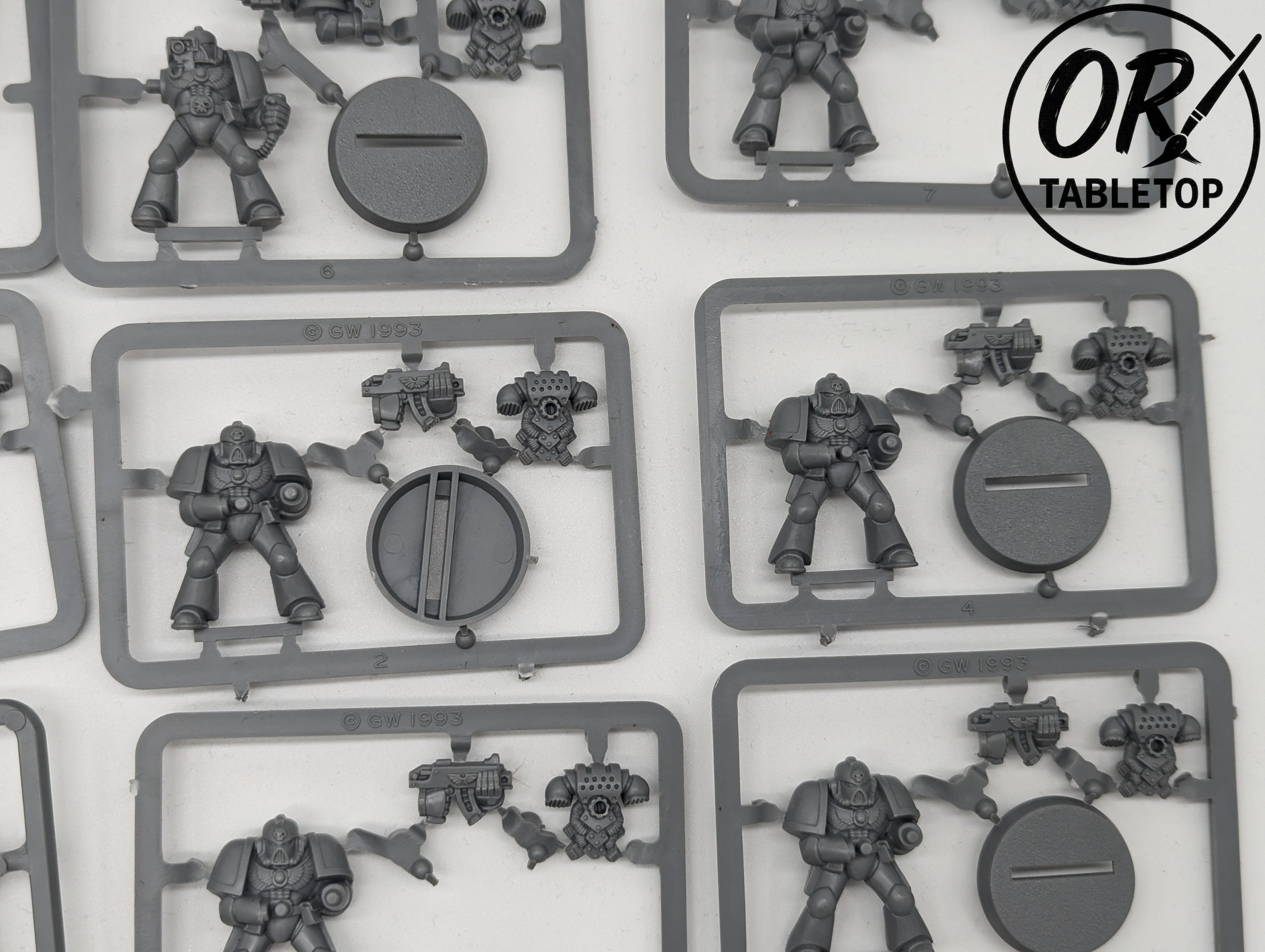 9x 2nd Edition Space Marines, *OOP* *Selten*, im Gussrahmen, Warhammer 40K