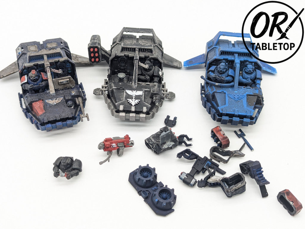 3 Landspeeder, Space Marines, Warhammer 40K