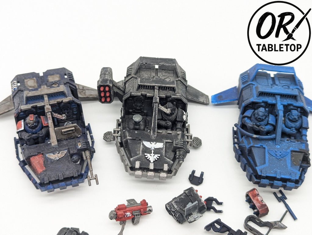 3 Landspeeder, Space Marines, Warhammer 40K