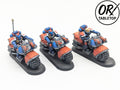 3 Biker, Outriders, Space Marines, Warhammer 40K
