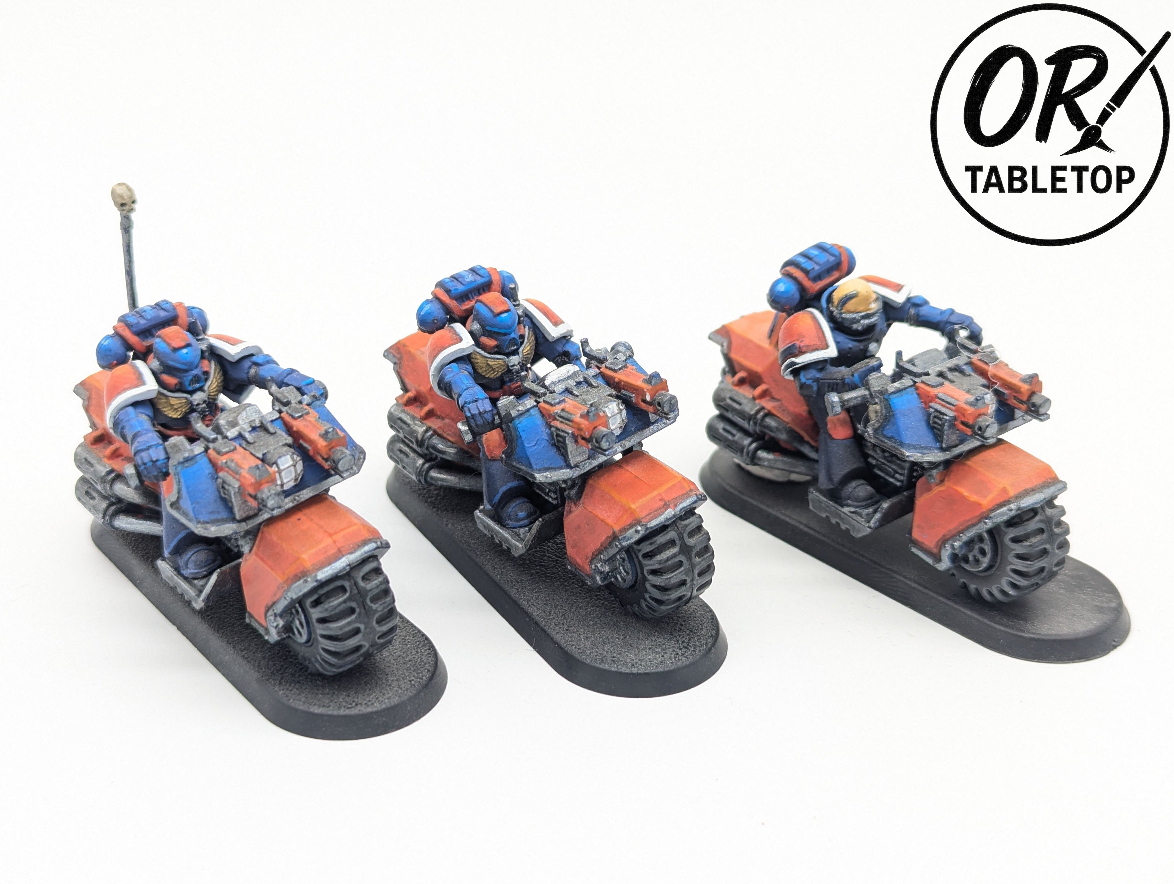 3 Biker, Outriders, Space Marines, Warhammer 40K