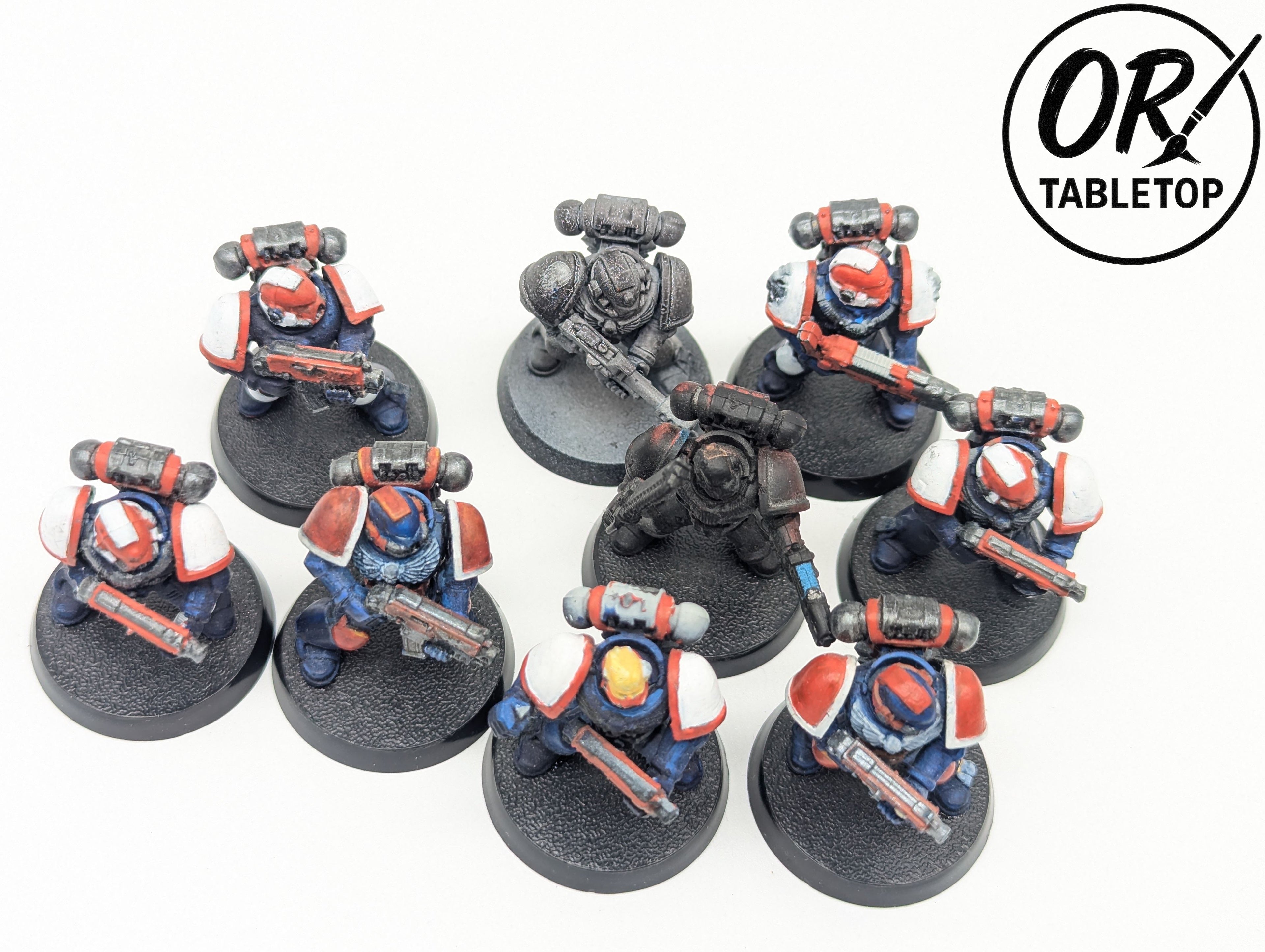 9 Tactical Marines, Space Marines, Warhammer 40K