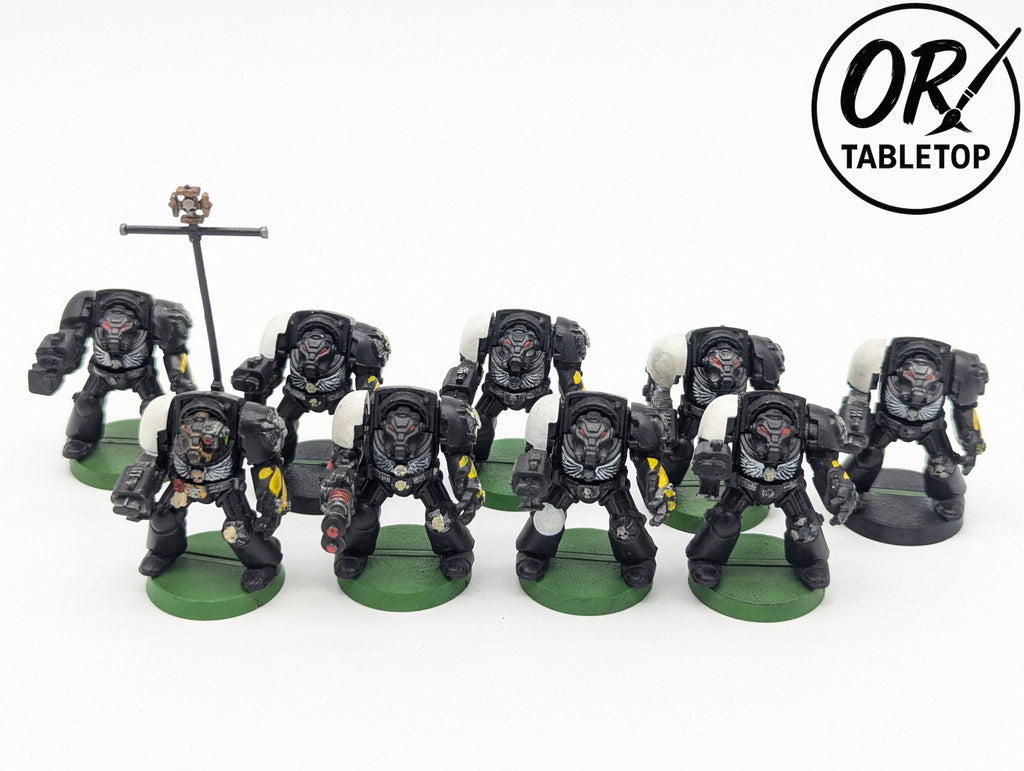9 Terminators, *Selten* Space Marines, 2nd Edition, Warhammer 40K