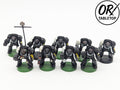 9 Terminators, *Selten* Space Marines, 2nd Edition, Warhammer 40K
