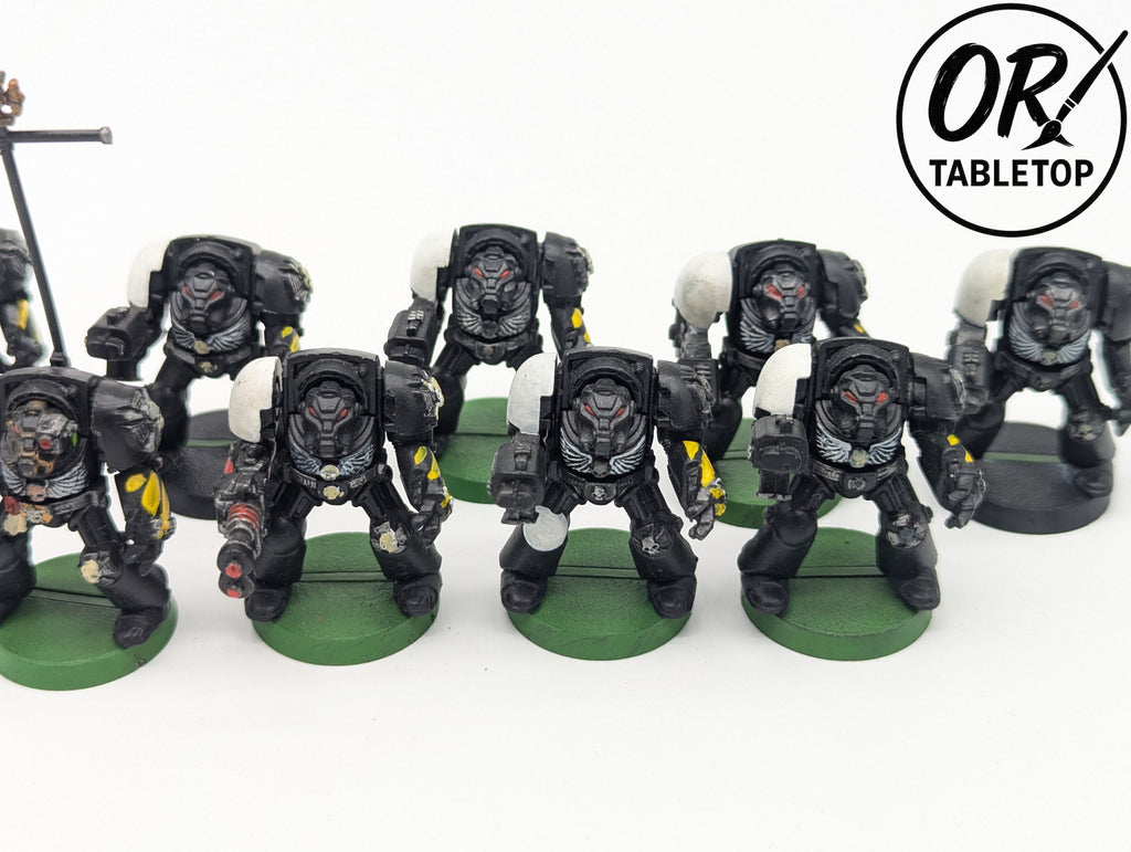 9 Terminators, *Selten* Space Marines, 2nd Edition, Warhammer 40K