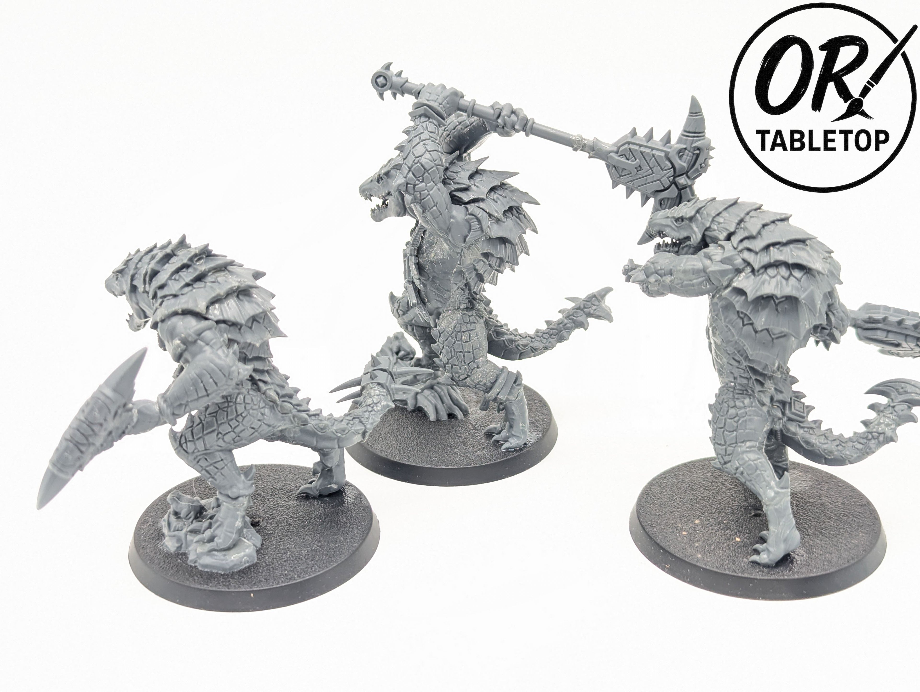 3 Kroxigors, Seraphon, Echsenmenschen, Warhammer AoS