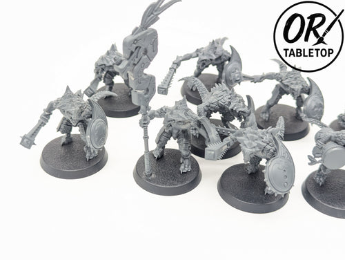 10 Saurus Krieger, Warriors, Seraphon, Echsenmenschen, Warhammer AoS