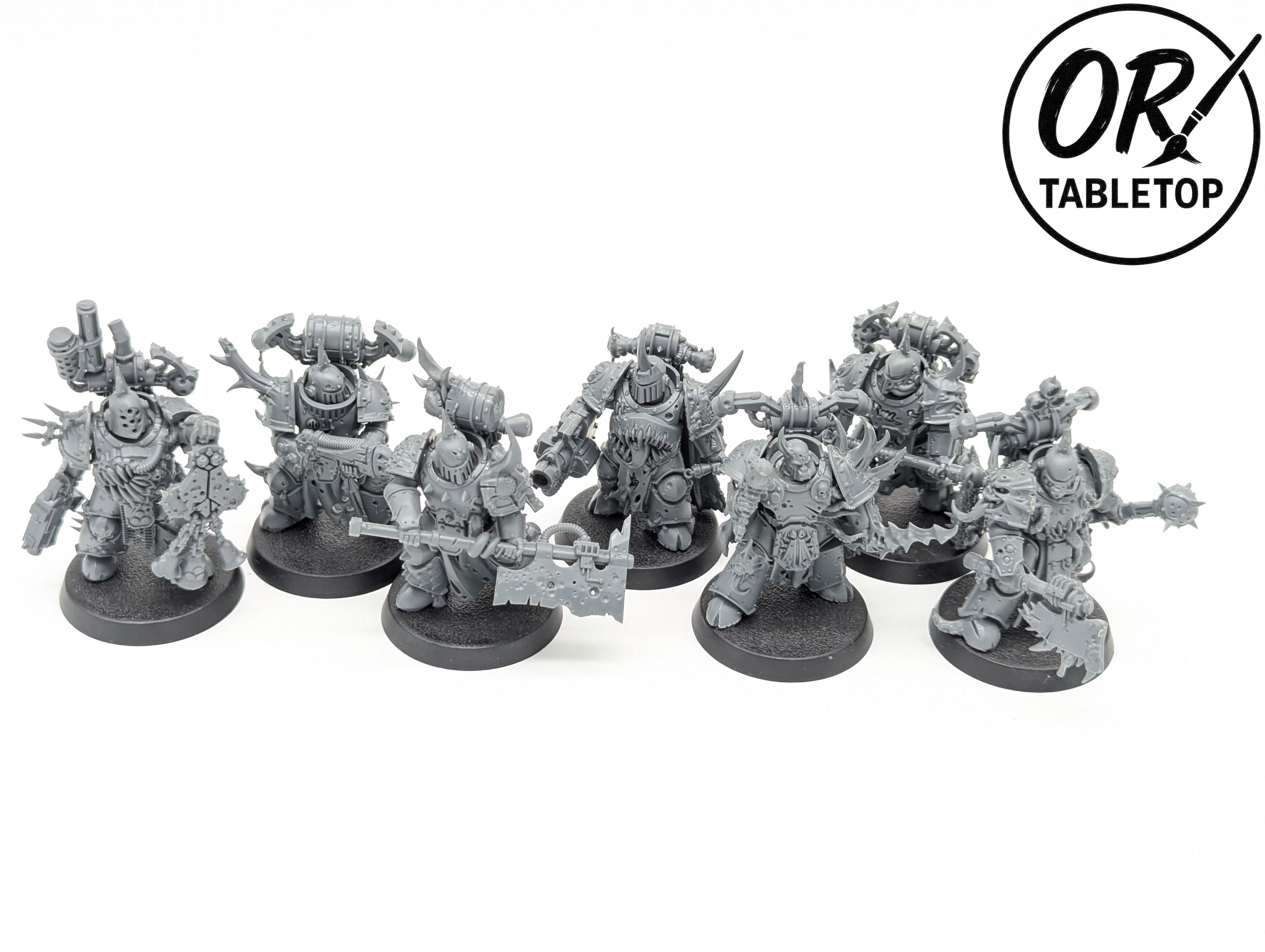 7 Plague Marines, Death Guard, Chaos Space Marines, Warhammer 40K