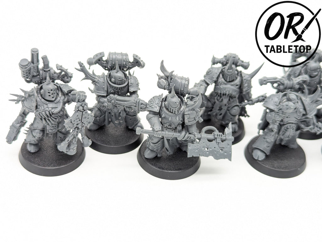 7 Plague Marines, Death Guard, Chaos Space Marines, Warhammer 40K