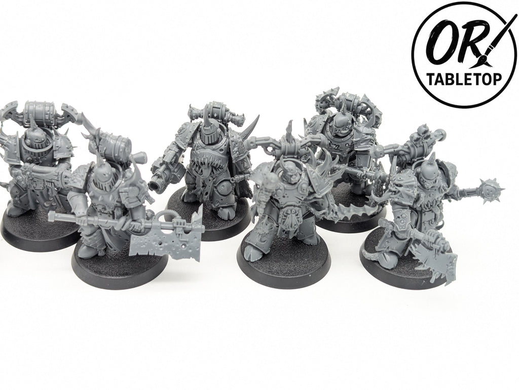 7 Plague Marines, Death Guard, Chaos Space Marines, Warhammer 40K