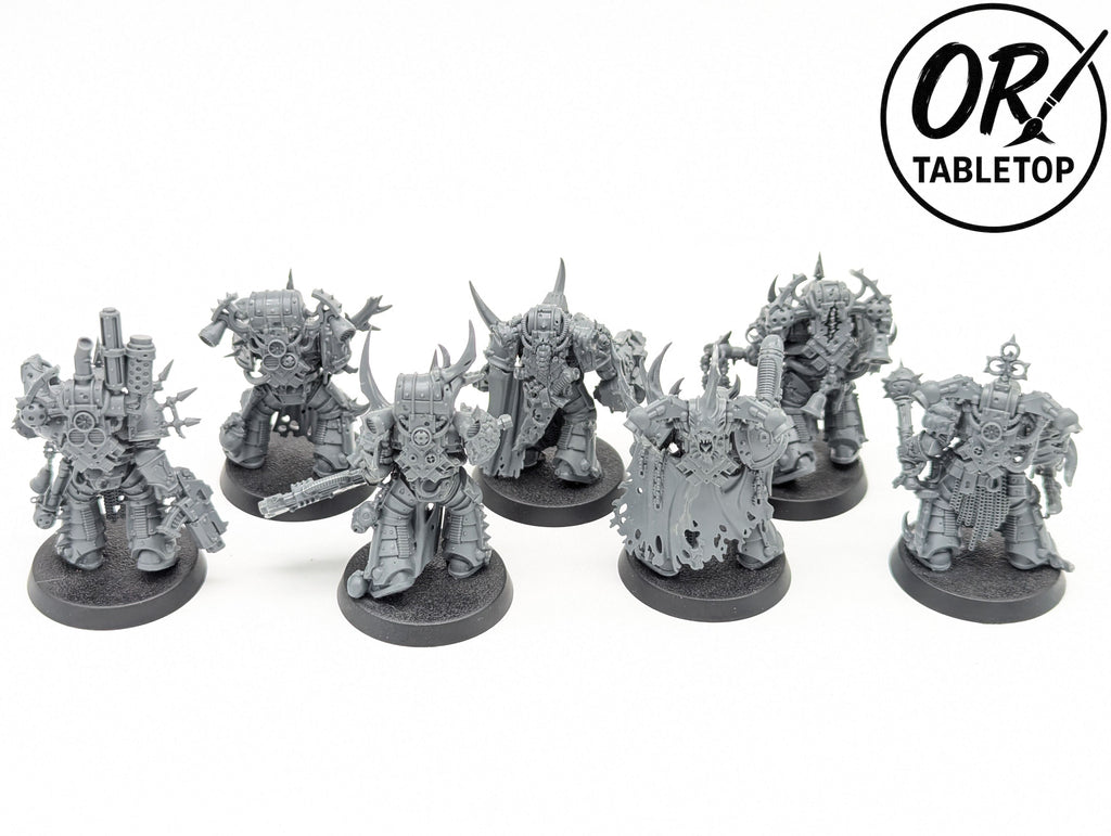 7 Plague Marines, Death Guard, Chaos Space Marines, Warhammer 40K